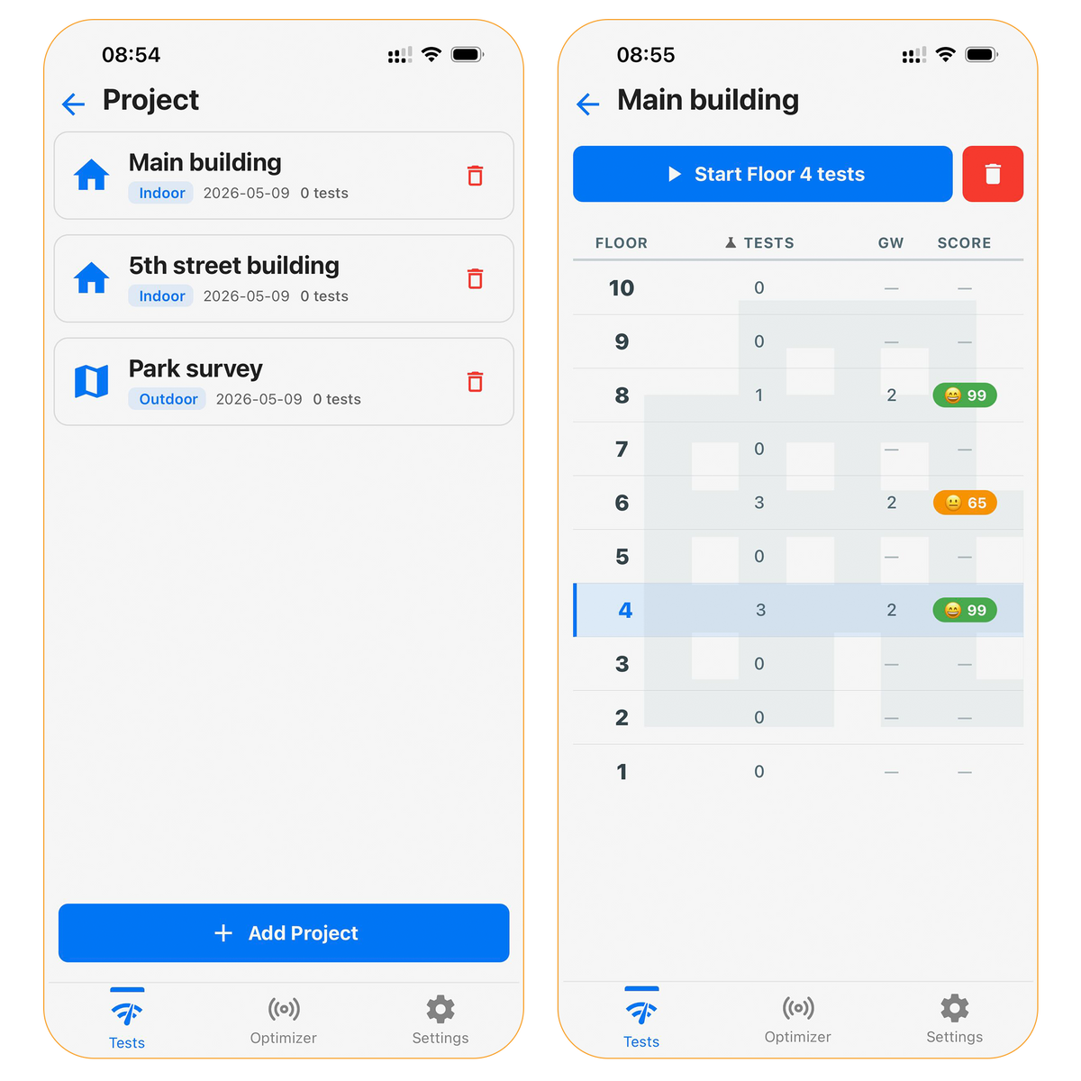 Loptimizer LoRaWAN field tester and battery optimizer