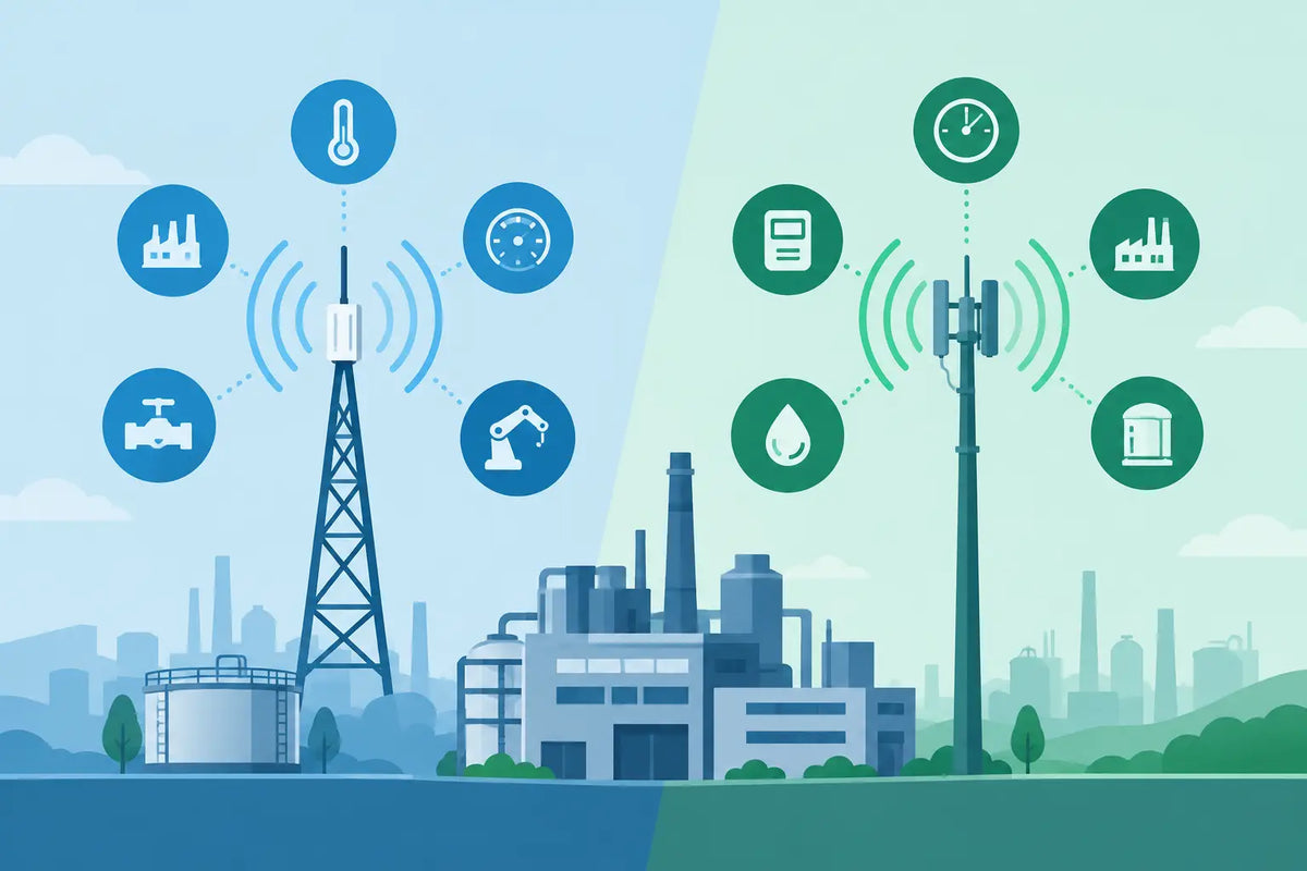 LoRaWAN Versus NB-IoT for Industrial IoT