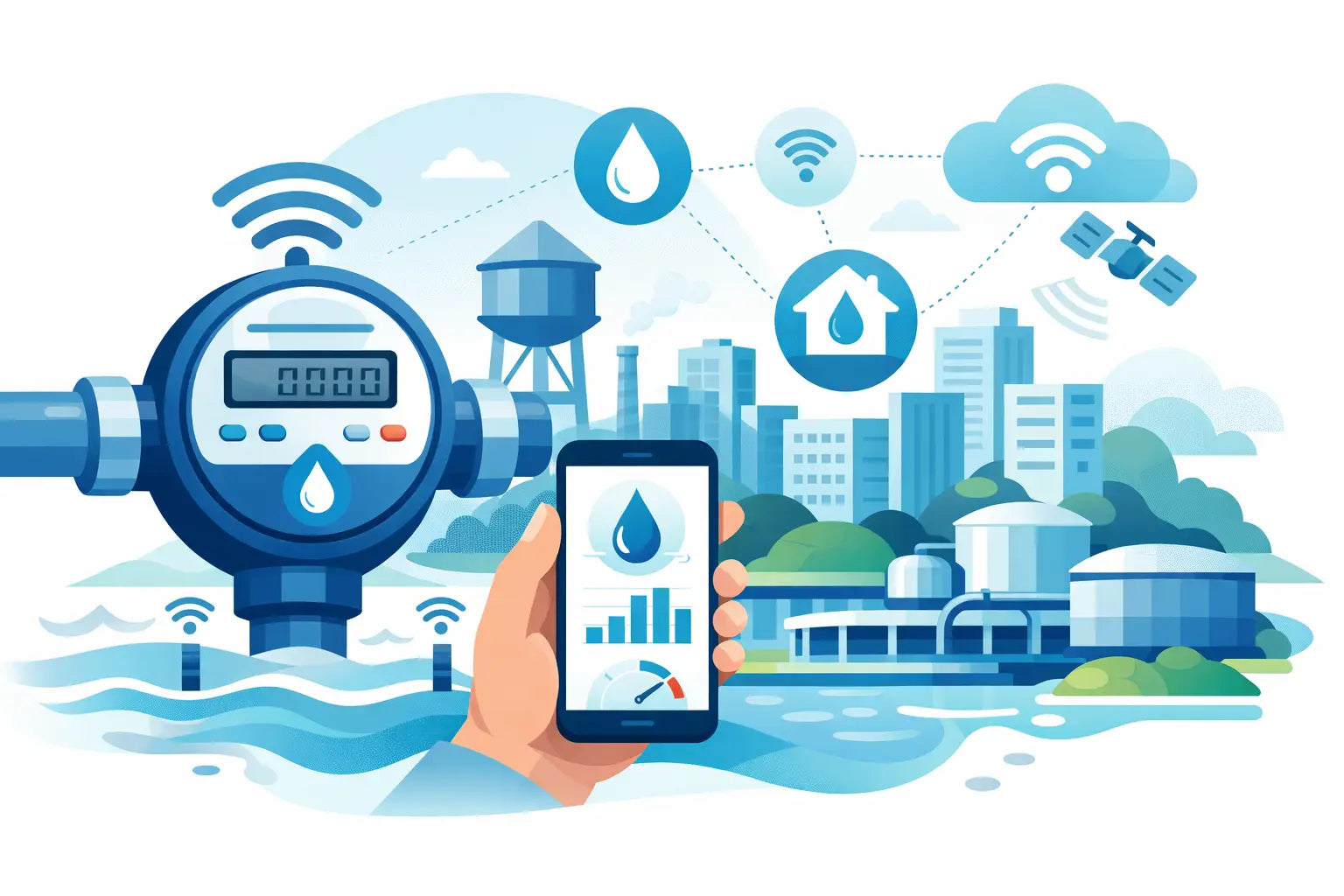 A Smart Water Metering Example for Utilities