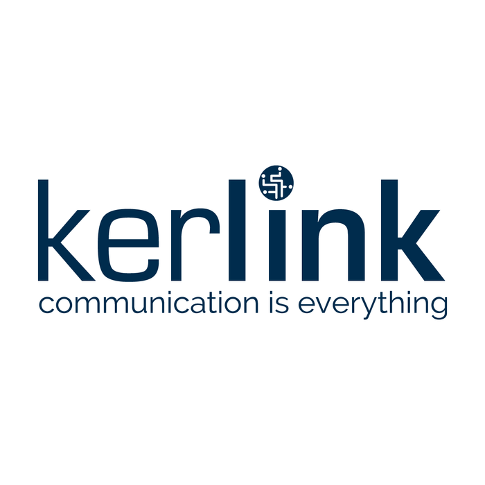 Kerlink logo with tagline 'communication is everything' on a white background